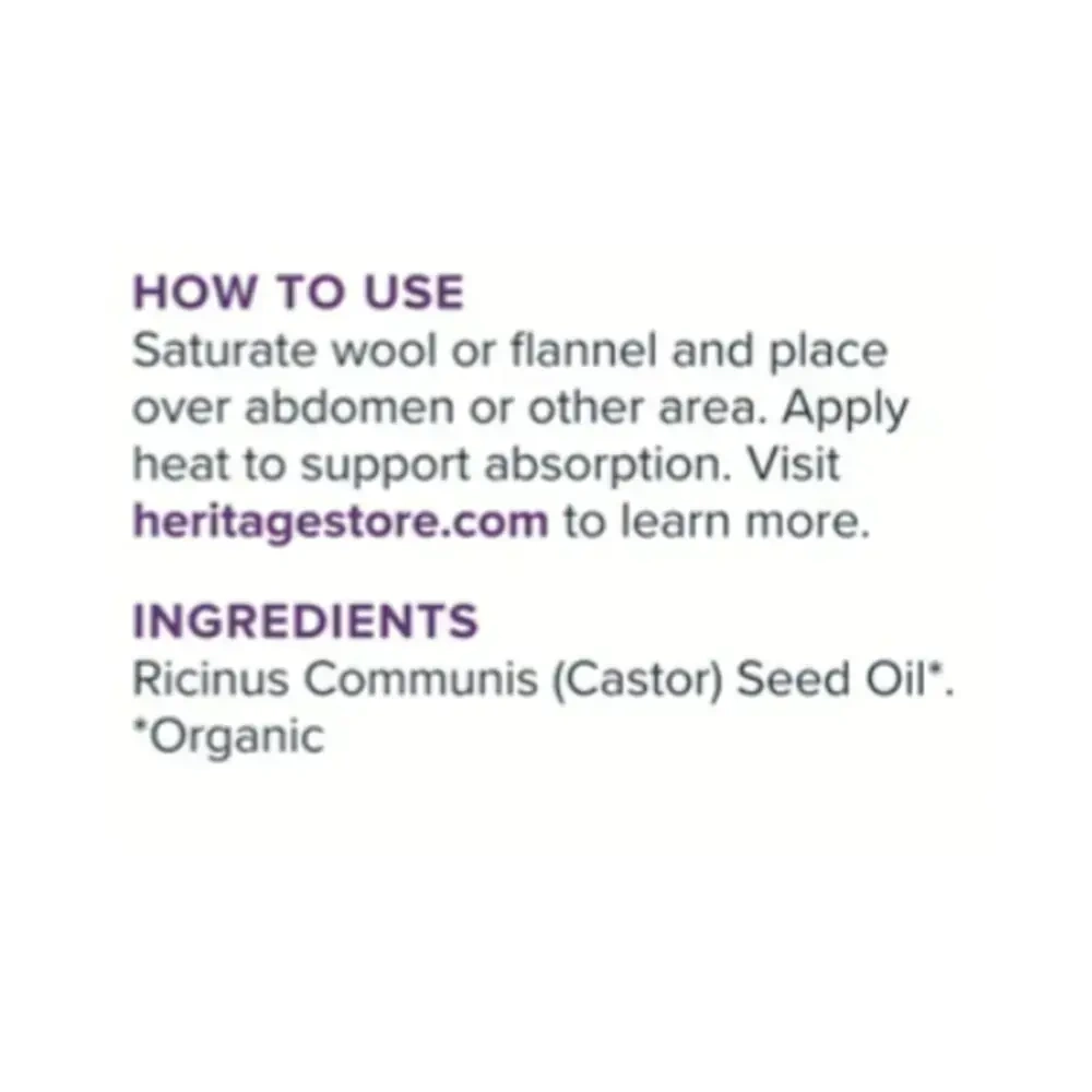 Product image for Organic Castor Oil.