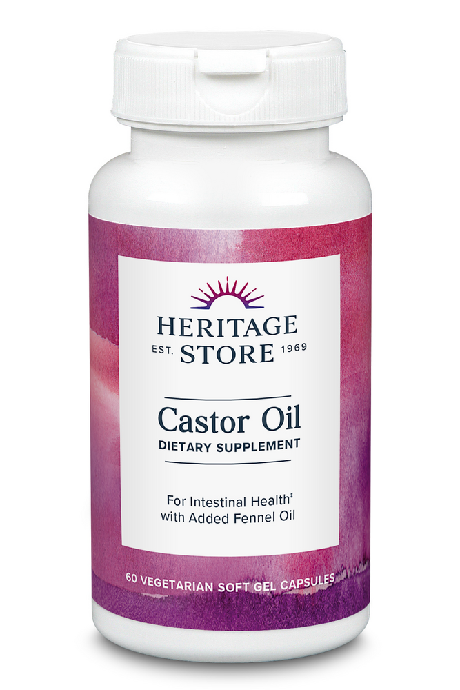 Product image for Castor Oil Capsules 725mg.