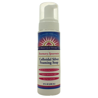 Colloidal Silver Foaming Soap (Rosemary Spearmint) 8 Ounces