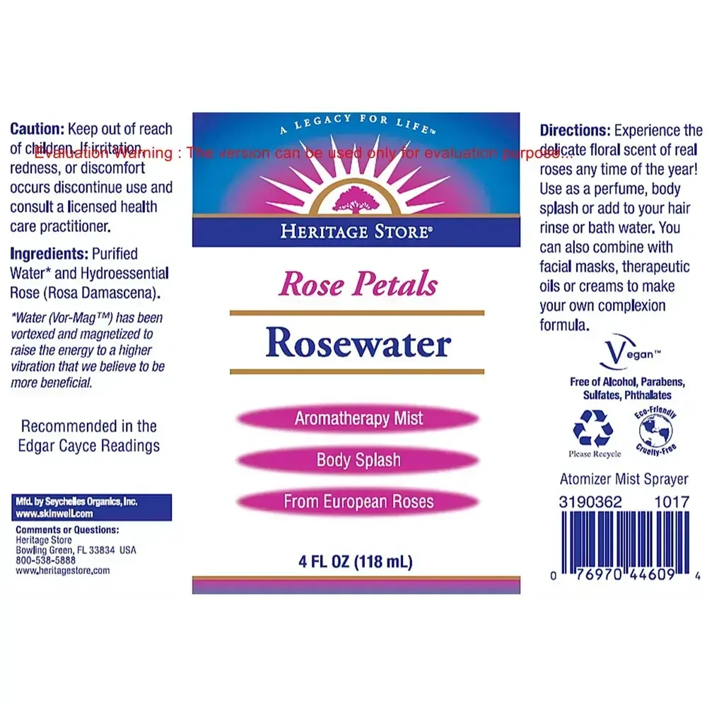 Product image for Rosewater Spray.