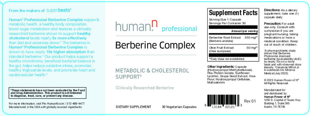 Product image for Berberine Complex.