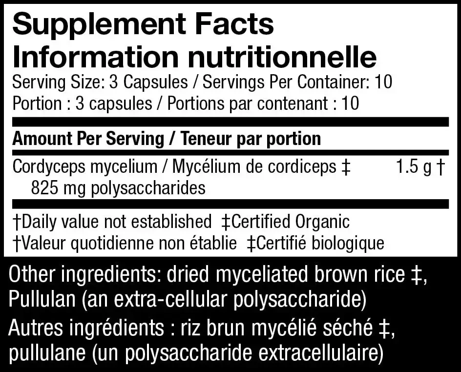 Product image for Cordyceps (Cordyceps Sinensis) Capsules.