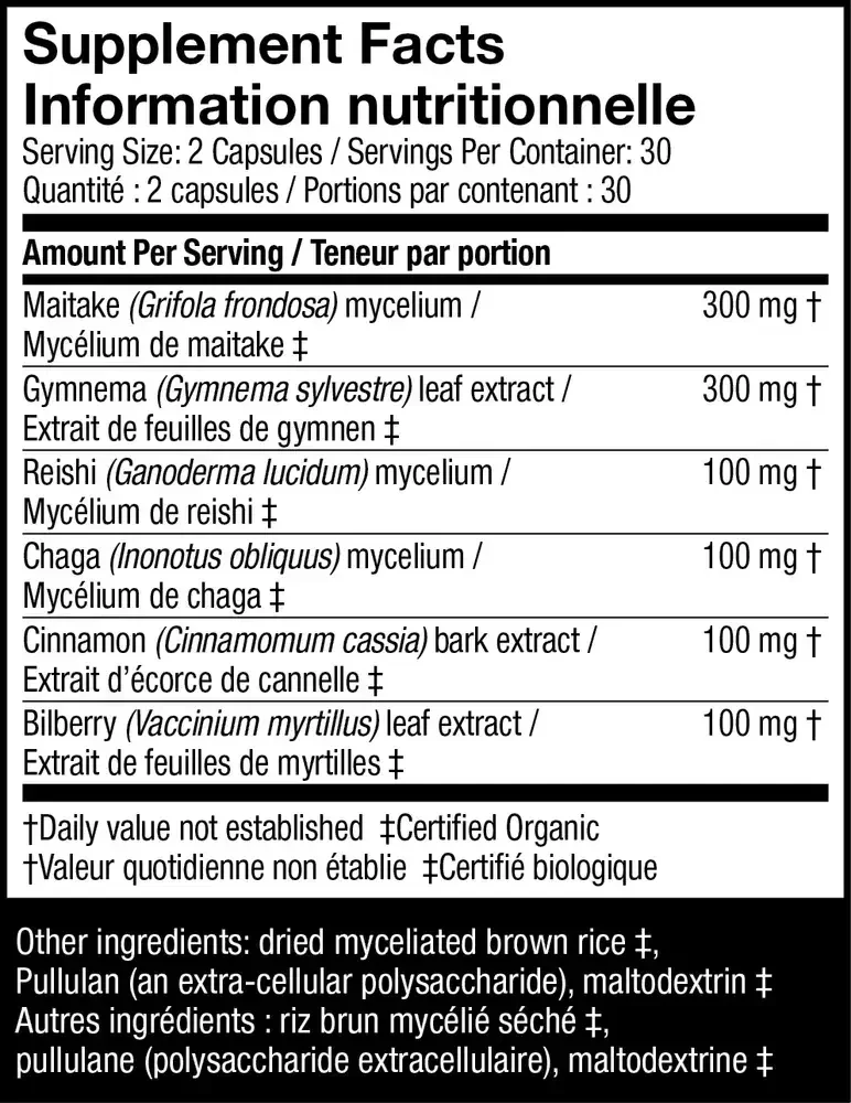 Product image for MycoBotanicals Blood Sugar.