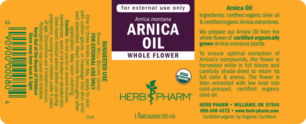 Product image for Arnica Oil.