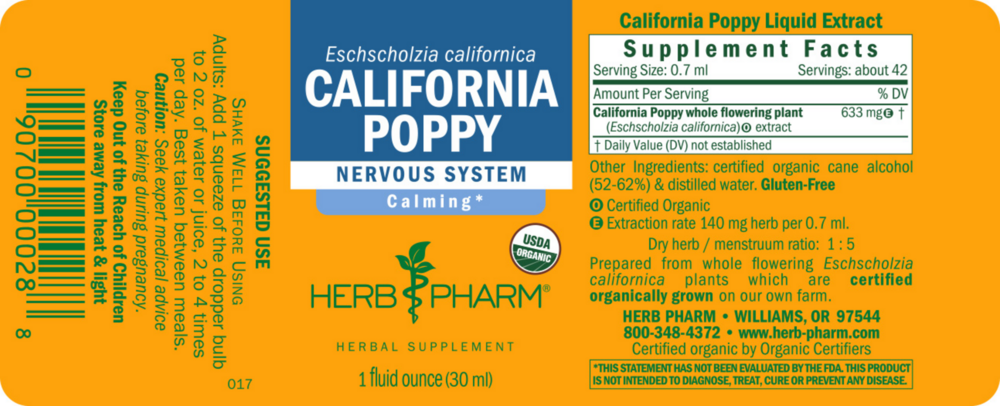 Product image for California Poppy.