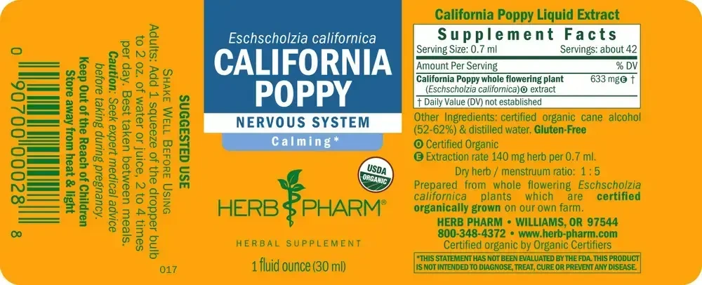 Product image for California Poppy.