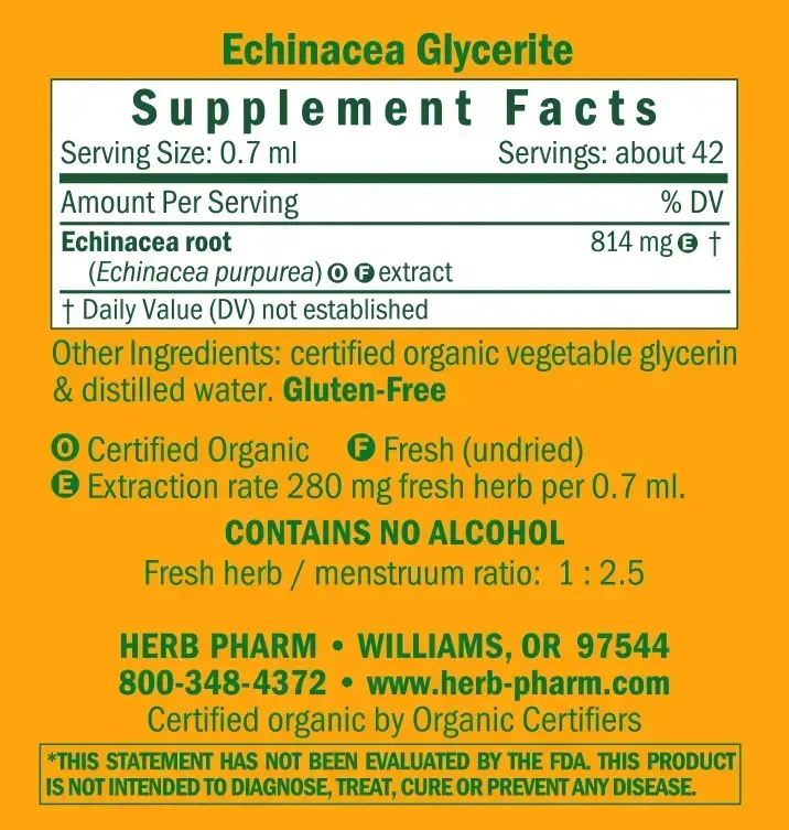 Product image for Echinacea Glycerite.