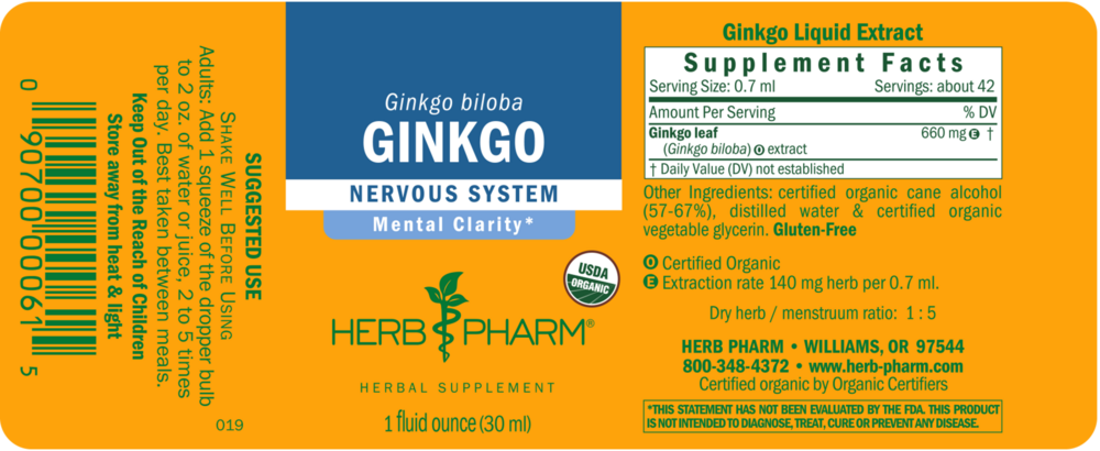Product image for Ginkgo.