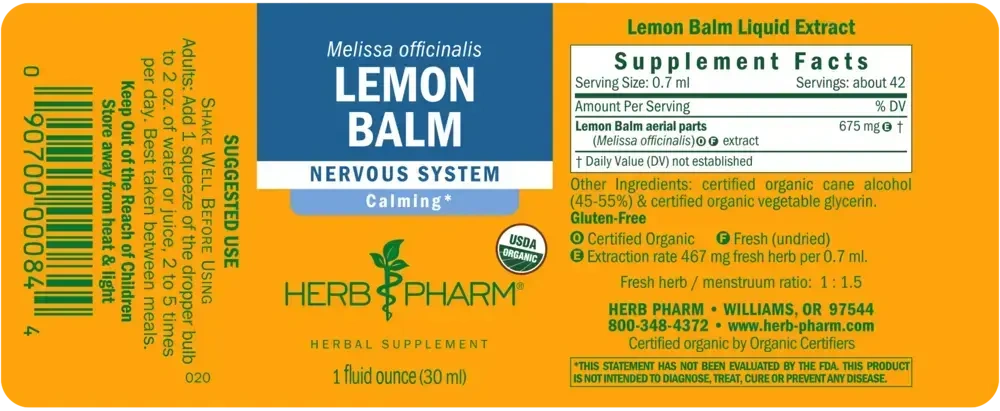 Product image for Lemon Balm.