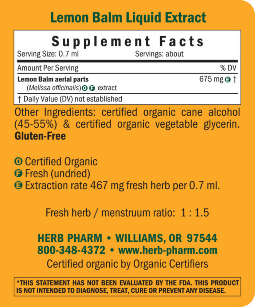 Product image for Lemon Balm.