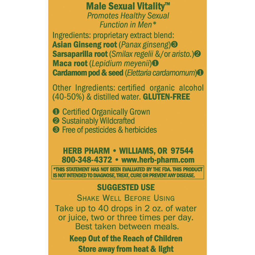 Product image for Male Sexual Vitality.