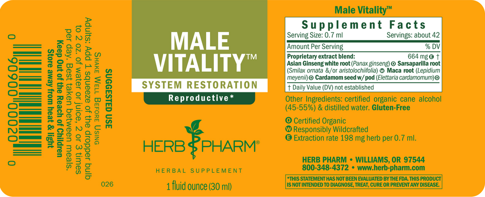Product image for Male Sexual Vitality.