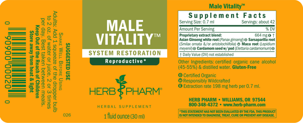 Product image for Male Sexual Vitality.