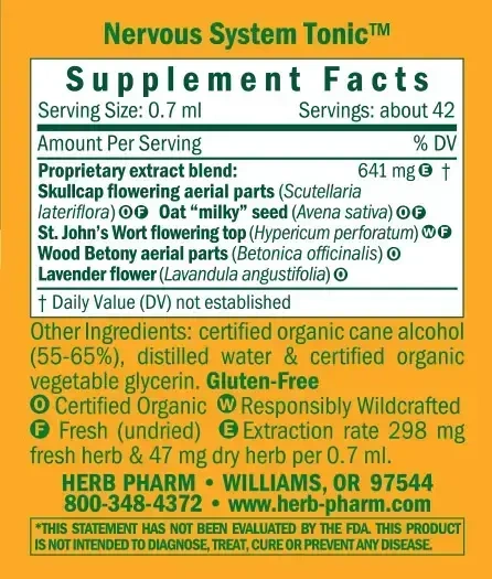 Product image for Nervous System Tonic 1oz.