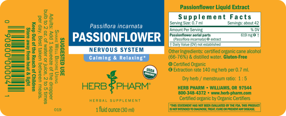 Product image for Passionflower Liquid.