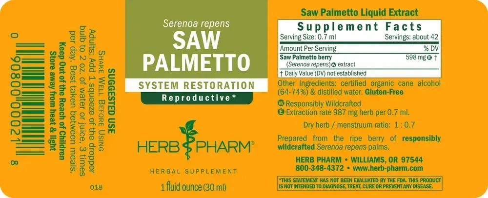 Product image for Saw Palmetto.