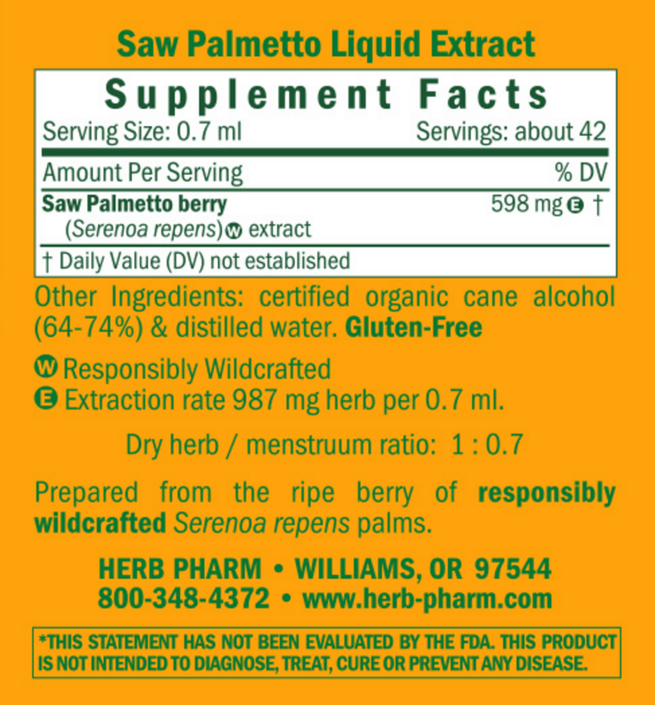 Product image for Saw Palmetto.