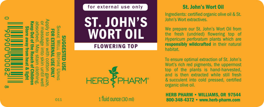 Product image for St. Johns Wort Oil.