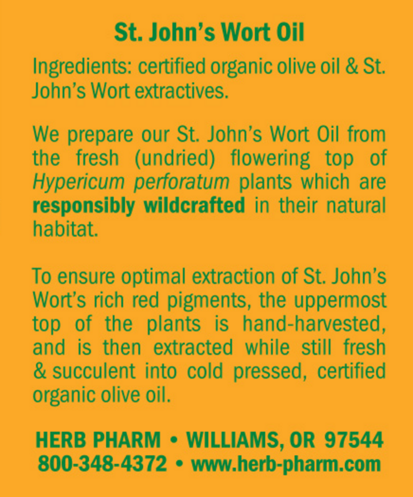 Product image for St. Johns Wort Oil.