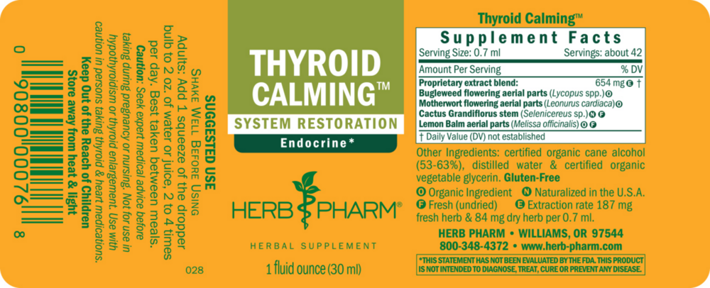 Product image for Thyroid Calming.