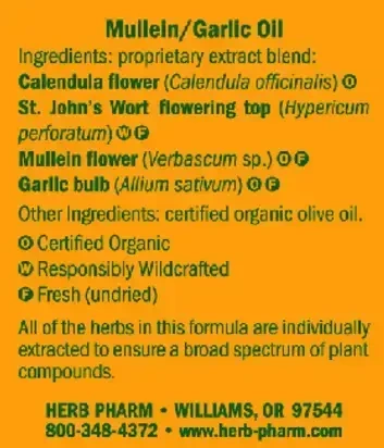 Product image for Kids Mullein Garlic Oil.