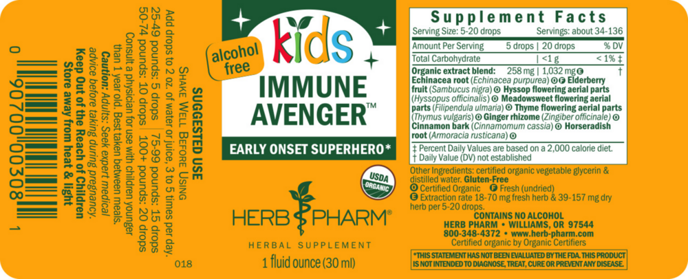 Product image for Kids Immune Avenger.