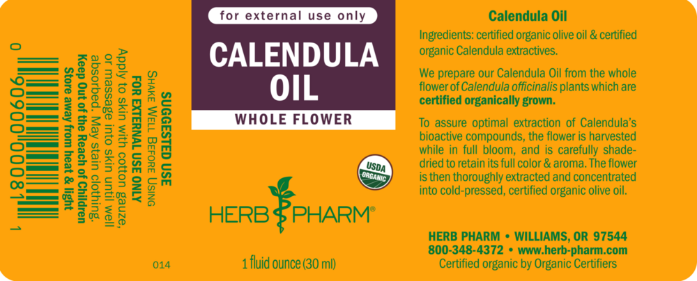 Product image for Calendula Oil.