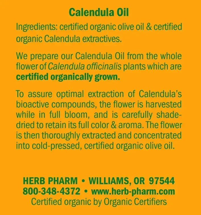Product image for Calendula Oil.