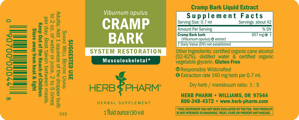 Product image for Cramp Bark.