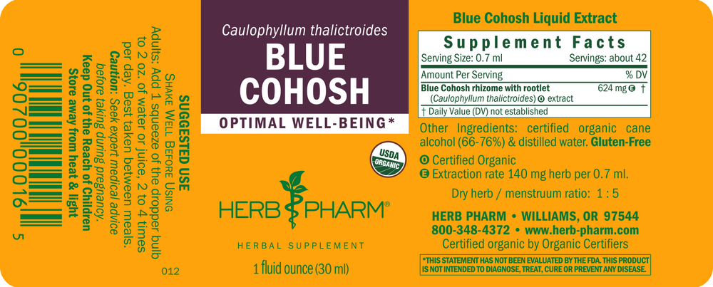 Product image for Blue Cohosh.