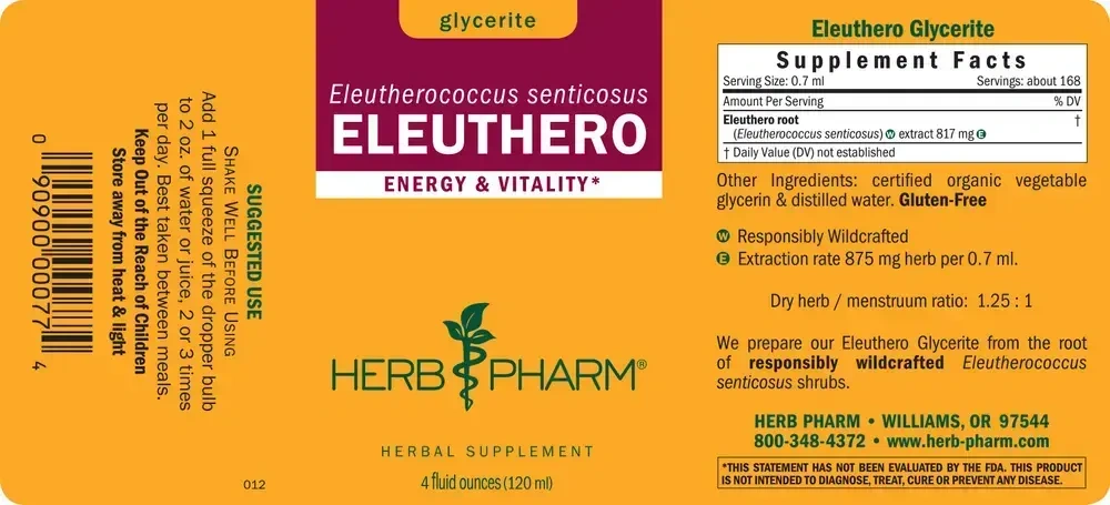 Product image for Eleuthero Glycerite.