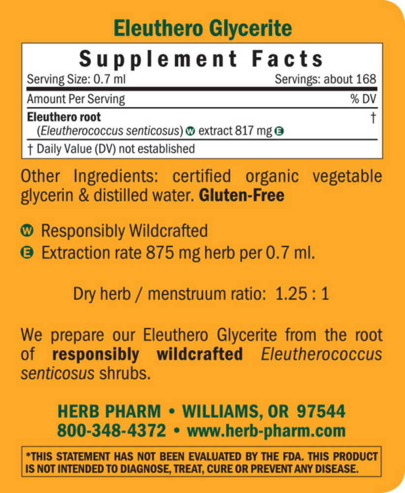 Product image for Eleuthero Glycerite.