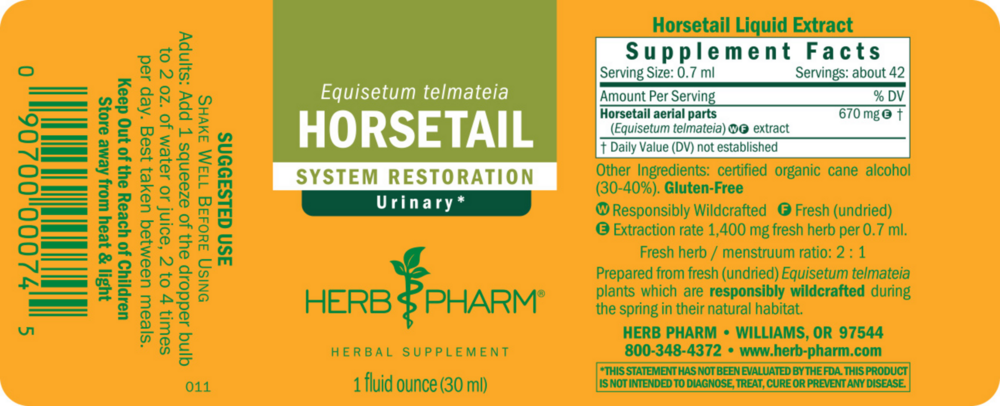 Product image for Horsetail.
