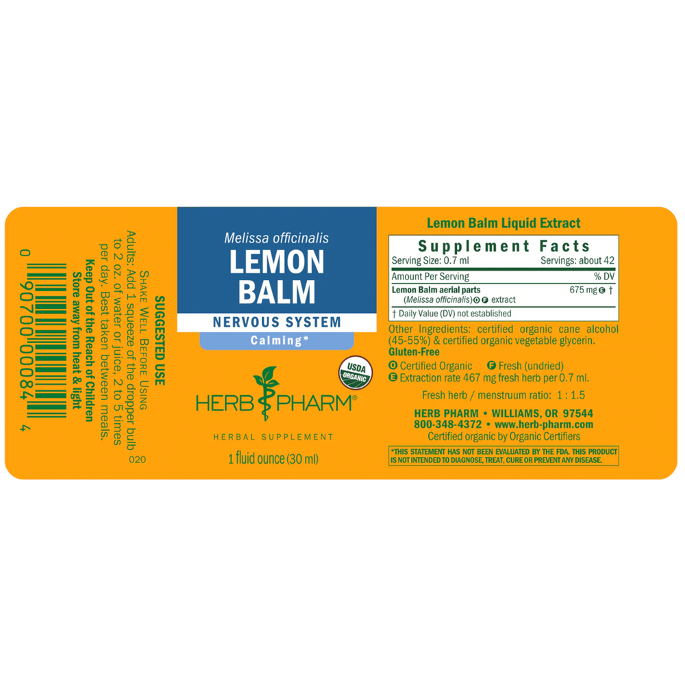 Product image for Lemon Balm.