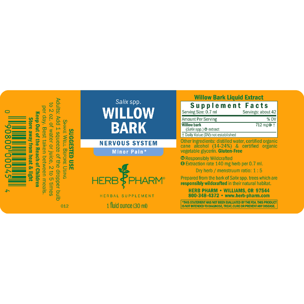 Product image for Willow Bark.