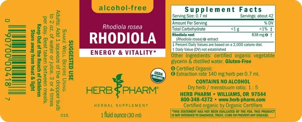 Product image for Rhodiola, Alcohol-Free.