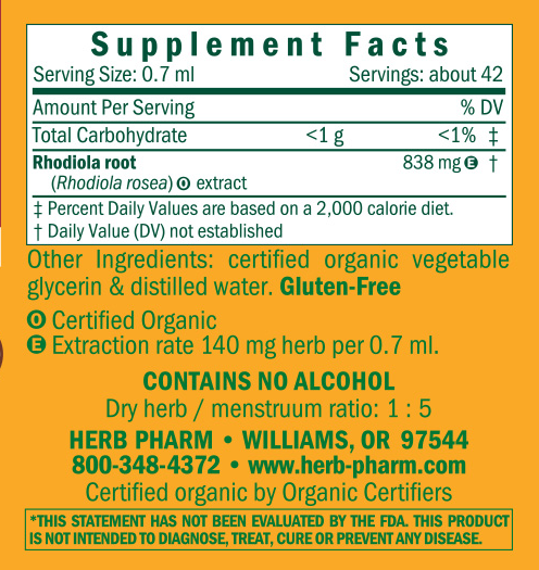 Product image for Rhodiola, Alcohol-Free.