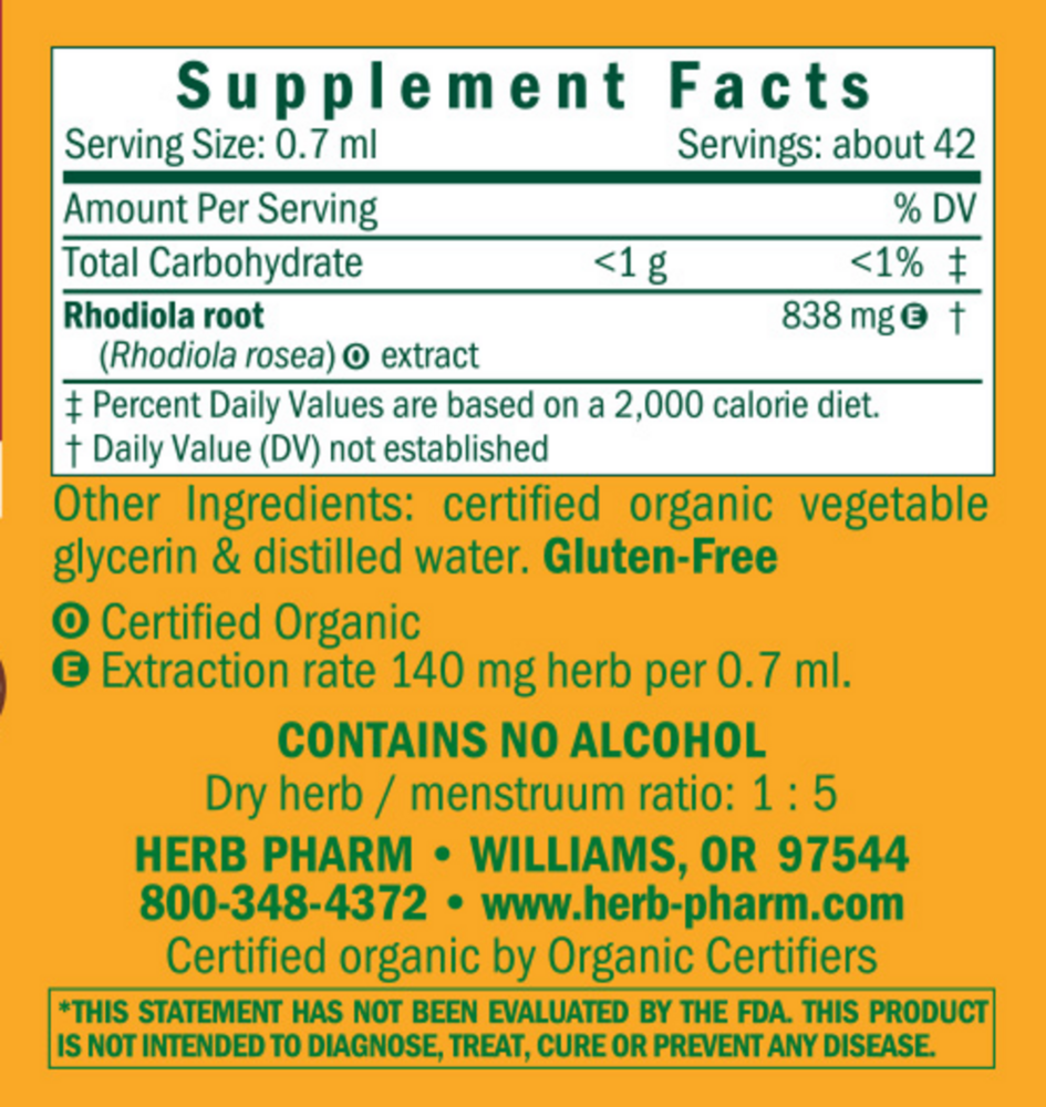 Product image for Rhodiola, Alcohol-Free.