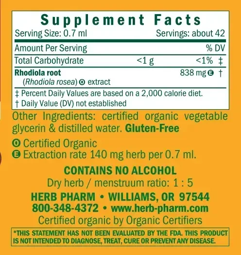 Product image for Rhodiola, Alcohol-Free.