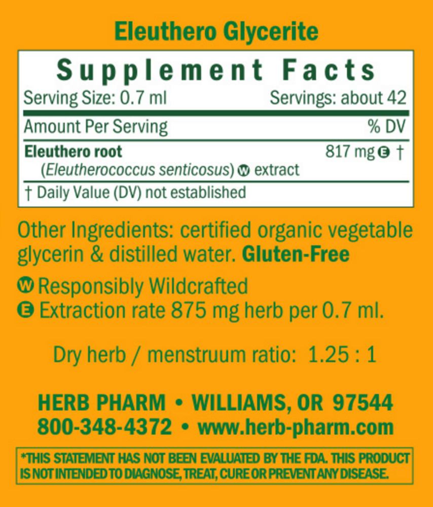Product image for Eleuthero Glycerite.