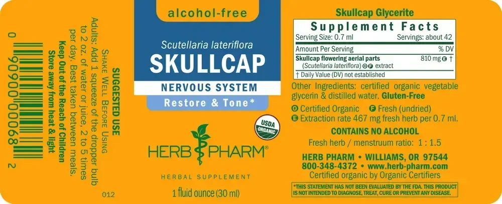 Product image for Skullcap Glycerite.