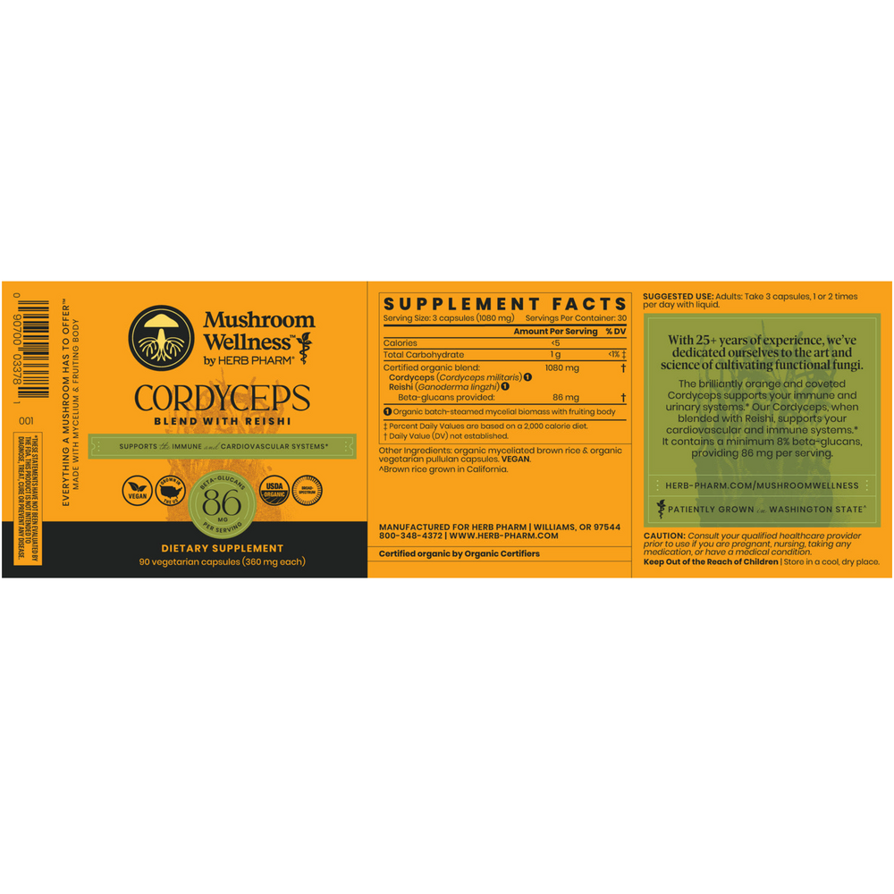 Product image for Cordyceps Blend with Reishi.