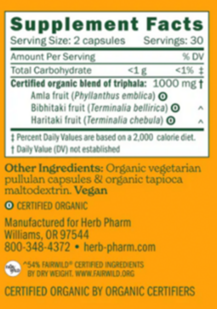 Product image for TRIPHALA CAPSULES.