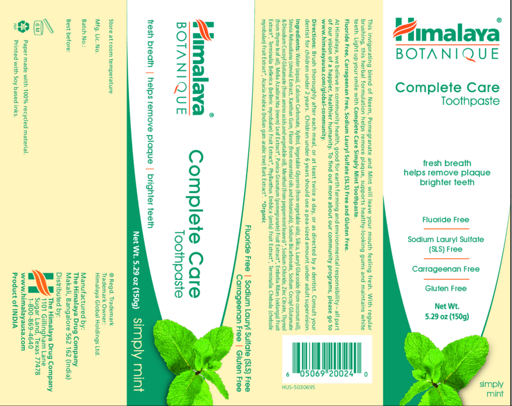 Product image for Complete Care Toothpaste Simply Mint.