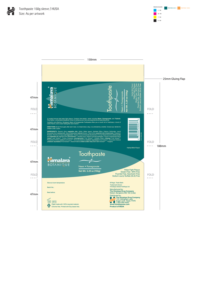 Product image for Original Neem &amp; Pomegranate Toothpaste.