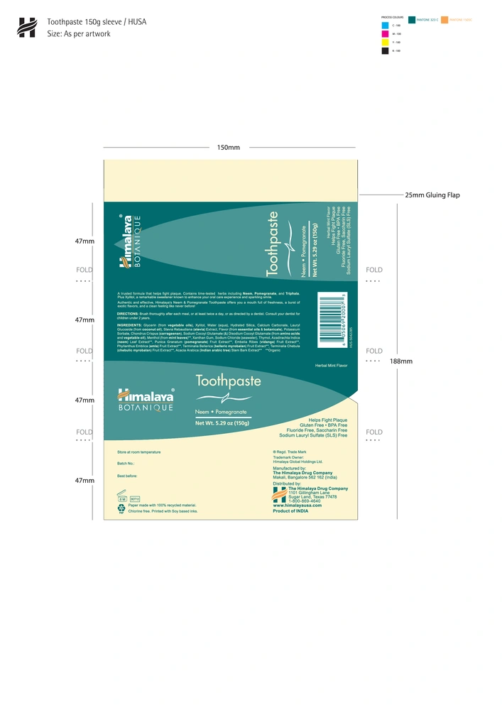 Product image for Original Neem &amp; Pomegranate Toothpaste.