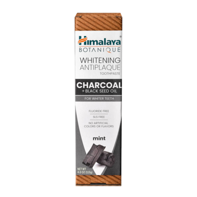 Whitening Antiplaque Charcoal + Black Seed Oil Toothpaste 4 Ounces