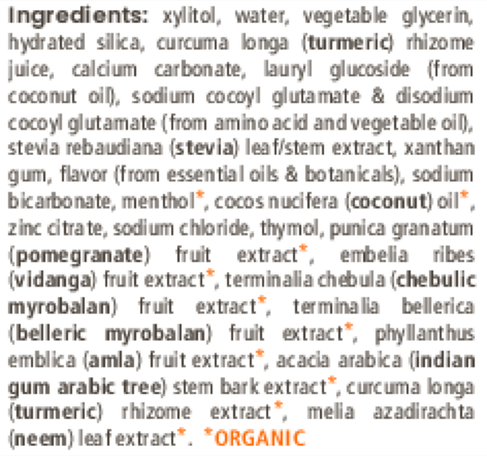 Product image for Whitening Antiplaque Turmeric + Coconut Oil Toothpaste.
