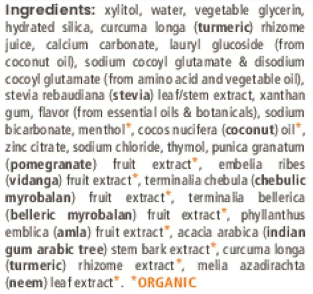 Product image for Whitening Antiplaque Turmeric + Coconut Oil Toothpaste.