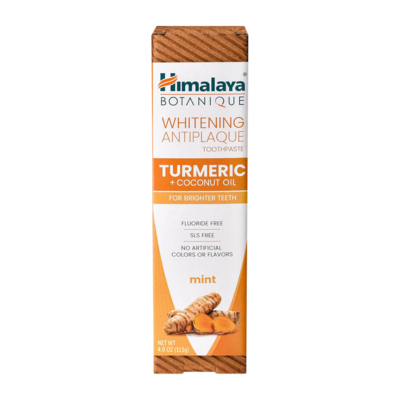 Whitening Antiplaque Turmeric + Coconut Oil Toothpaste 4 Ounces